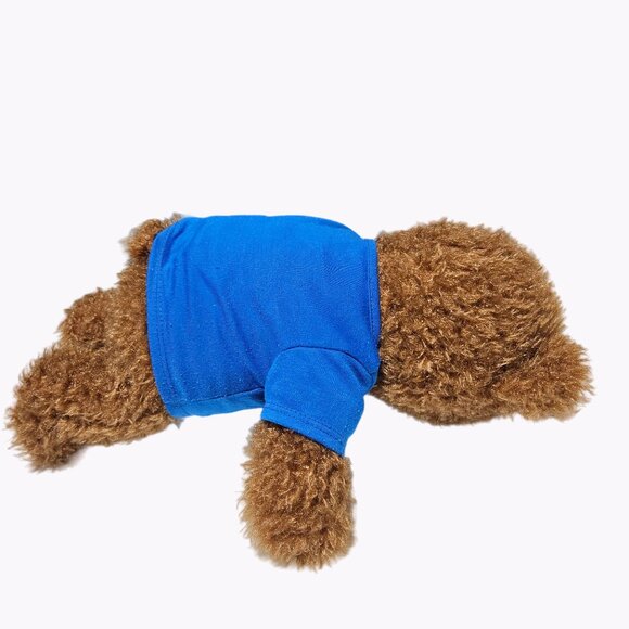 Build a Bear Happy Birthday Teddy Bear 14 inch Plush Blue T-Shirt Stuffed Animal - Picture 5 of 12